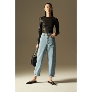 COS high waisted tapered jeans